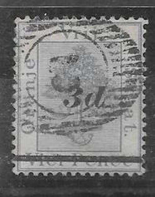 Orange River Colony 1882 3d on 4d Type e very fine used