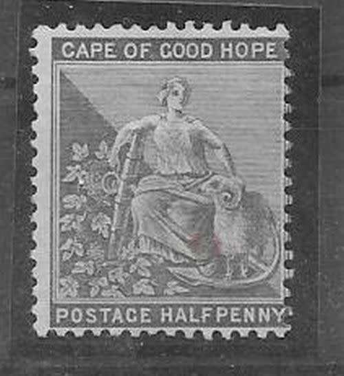 Griqualand West 1878 1/2d grey black optd Type 16 inverted very fine mint