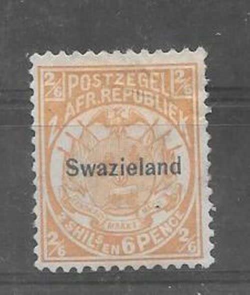 Swaziland 1889-1890 Transvaal overprinted 2s6d very fine mint