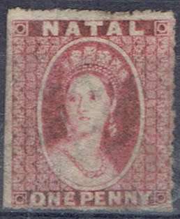 Natal 1862 QV 1d rose-red  very fine mint