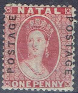 Natal 1870/73 QV 1d bright red  very fine mint