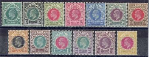 Natal 1902/03 KEVII set of 13 very fine mint