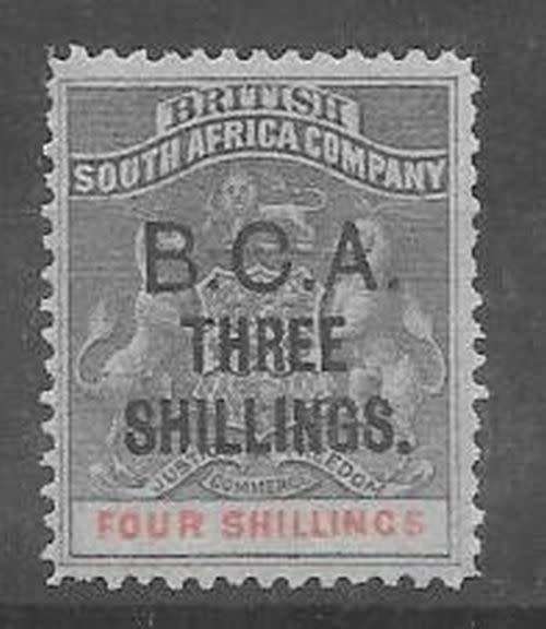 Nyasaland 1892/93 Surcharge 3s on 4s with certificate very fine mint