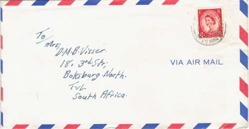 South Africa 1953 Korean War cover from SAAF 2nd squadron very fine scarce cover from this war