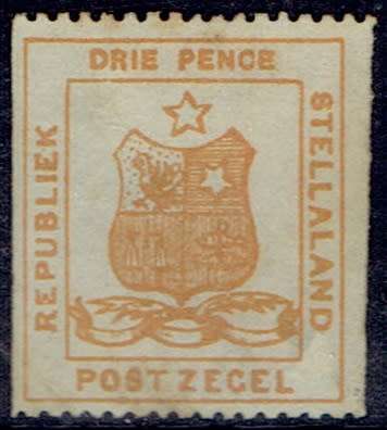 Bechuanaland Stellaland 1884 3d orange single with imperforate side margins fine mint