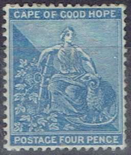 Cape of Good Hope 1871 4d dull blue fine mint