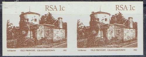 South Africa 1982 Building Defintive 1c imperforate pair very fine unmounted mint