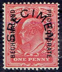 Bechuanaland 1904 KEVII 1d overprinted SPECIMEN fine mint