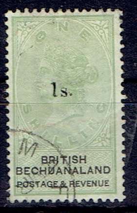 Bechuanaland 1888 QV 1s on 1s fine used