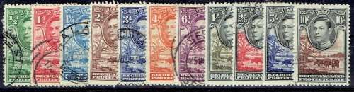 Bechuanaland 1938 KGVI set of 11 fine used