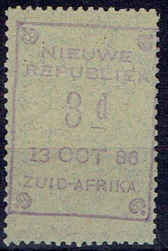 New Republic 1886 without Arms, blue paper, 3d 13 Oct 86 very fine mint