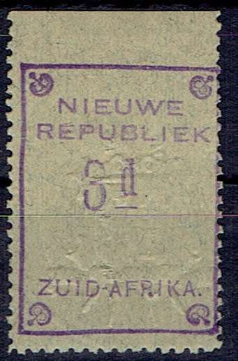 New Republic 1887 No date, blue  paper, 3d very fine mint