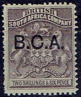 Nyasaland 1891/95 Rhodesia overprinted 2s6d grey-purple fine mint