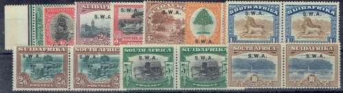 South West Africa 1927/30 London set of 10 very fine mint