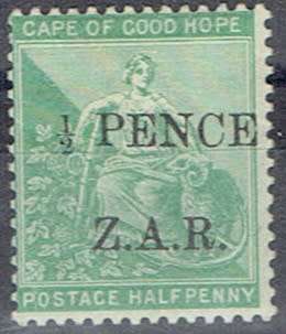 Cape of Good Hope Vryburg 1899 Boer Occupation 1/2d green very fine mint