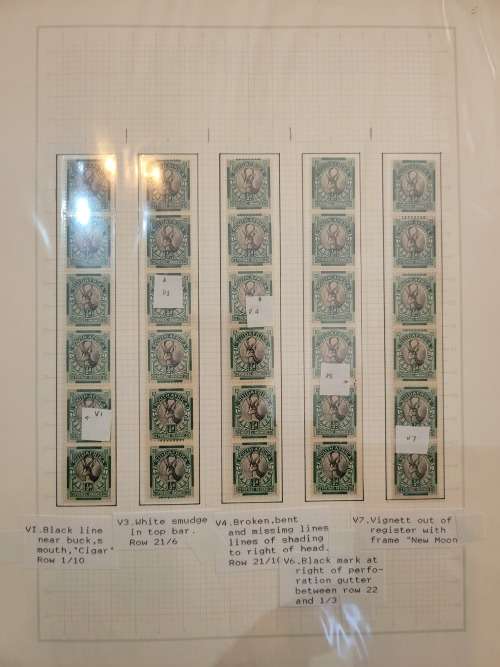 South Africa 1930 Roto Hyphenated Coil collection / Study of 1/2d, 1d and 2d