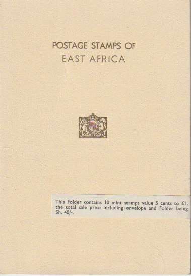 Kenya Uganda Tanganyika 1954 East Africa QEII presenation folder very fine mint