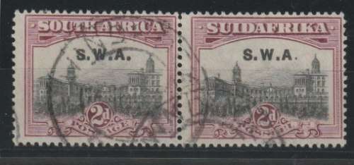 South West Africa 1927 London 2d perf 14 x 13 1/2 up very fine used