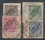 South West Africa 1897 set of 4 very fine used on piece