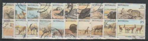 Botswana 1987 Animals set of 20 very fine used