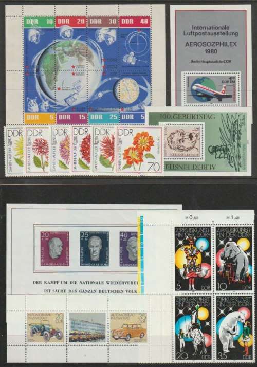 Germany East  Collection of very fine unmounted mint