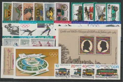 Germany East  Collection of very fine unmounted mint