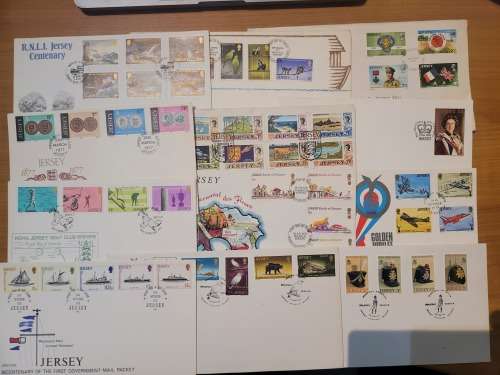 Jersey small first day cover collection fine to very fine lot