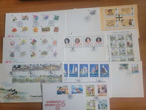Guernsey small first day cover collection fine to very fine lot