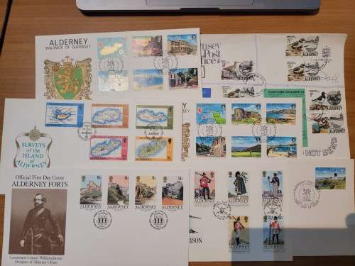 Alderney small mainly first day cover collection fine to very fine lot