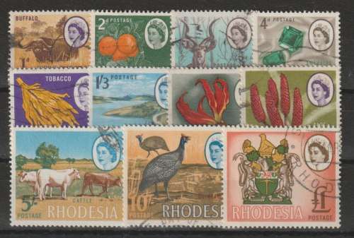 Rhodesia 1966 Mardon Definitive set of 11 very fine used