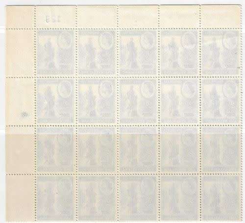 Rhodesia and Nyasaland 1959 QEII 2 1/2d sheet no blk of 30  very fine unmounted mint