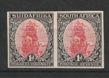 South Africa 1926 1d Colour Trial Proof pair very fine