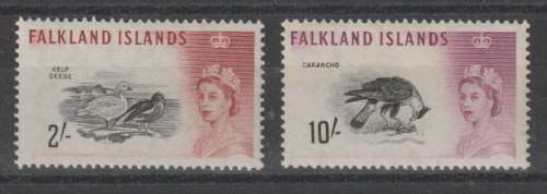 Falkland Is 1960 QEII Birds 2s & 10s very fine unmounted mint