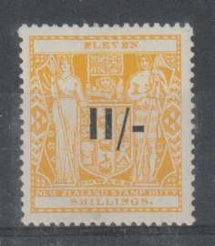 New Zealand Postal fiscals 1940 11s on 11s very fine mint