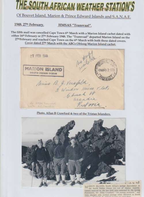 South Africa 1948-2014 Marions Island, SANAE, SA weather stations collection in 6 binders