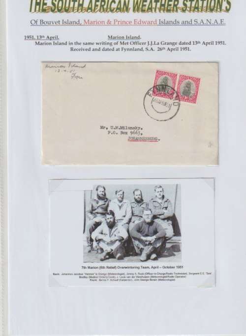 South Africa 1948-2014 Marions Island, SANAE, SA weather stations collection in 6 binders