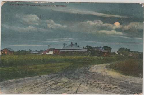 Rhodesia BSAC 1911 Salisbury The Suburbs picture postcard fine