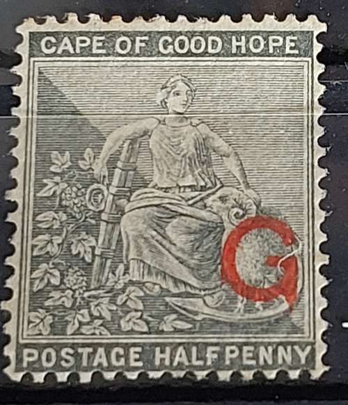 Griqualand West 1877/78 1/2d grey black optd Type 6 very fine mint