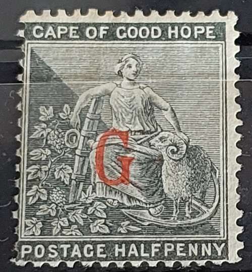 Griqualand West 1877/78 1/2d opt Type 4 fine mint