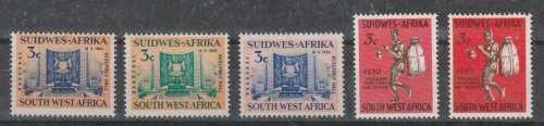 South West Africa 1964 Legislative Assembly & 1965 Windhoek set 5 Colour Trials