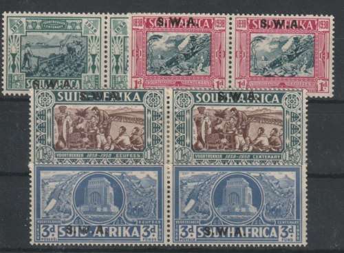South West Africa 1938 Voortrekker set of 4 very fine mint