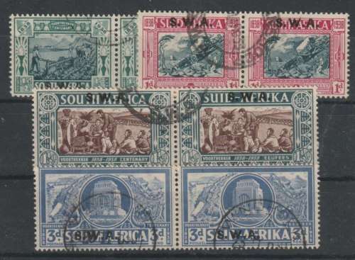 South West Africa 1938 Voortrekker set of 4 very fine used