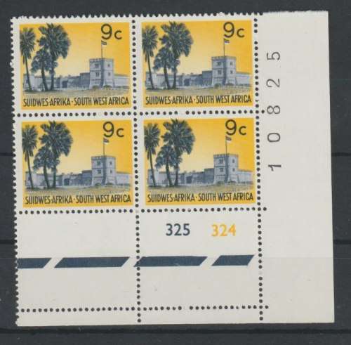South West Africa 1971 1st Definitive New Design  9c, c/blk of 4  very fine unmounted mint