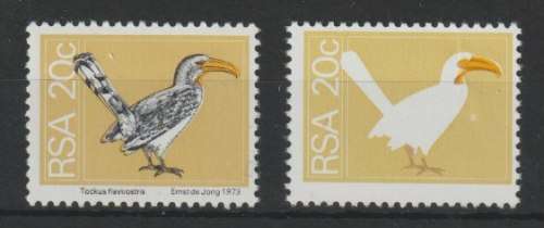 South Africa 1974 Definitive 20c black omitted very fine unmounted mint