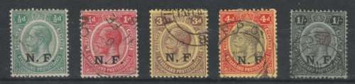 Tanganyika Nyasaland Rhodesia Force 1916 set of 5 very fine used
