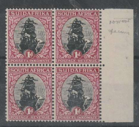 South Africa 1930 Roto Unhyhenated 1d black  & maroon very fine unmounted mint