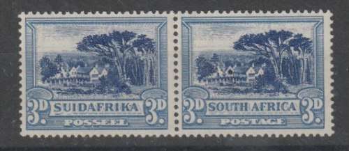 South Africa 1930 Roto Unhyphenated 3d blue shuttered window variety
