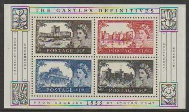 Great Britain 2005 Castles 50 miniature sheet unmounted mint