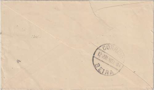 Swaziland 1937 KGV 1d on Mbabane cover to Beira PEA very fine