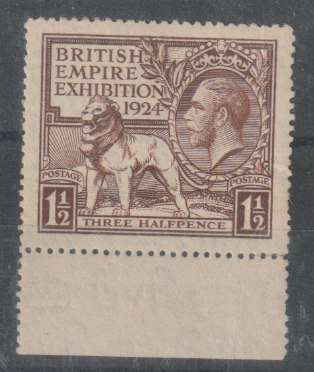 Great Britain 1924 KGV Wembley Festival 1 1/2d very fine unmounted mint